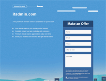 Tablet Screenshot of itadmin.com